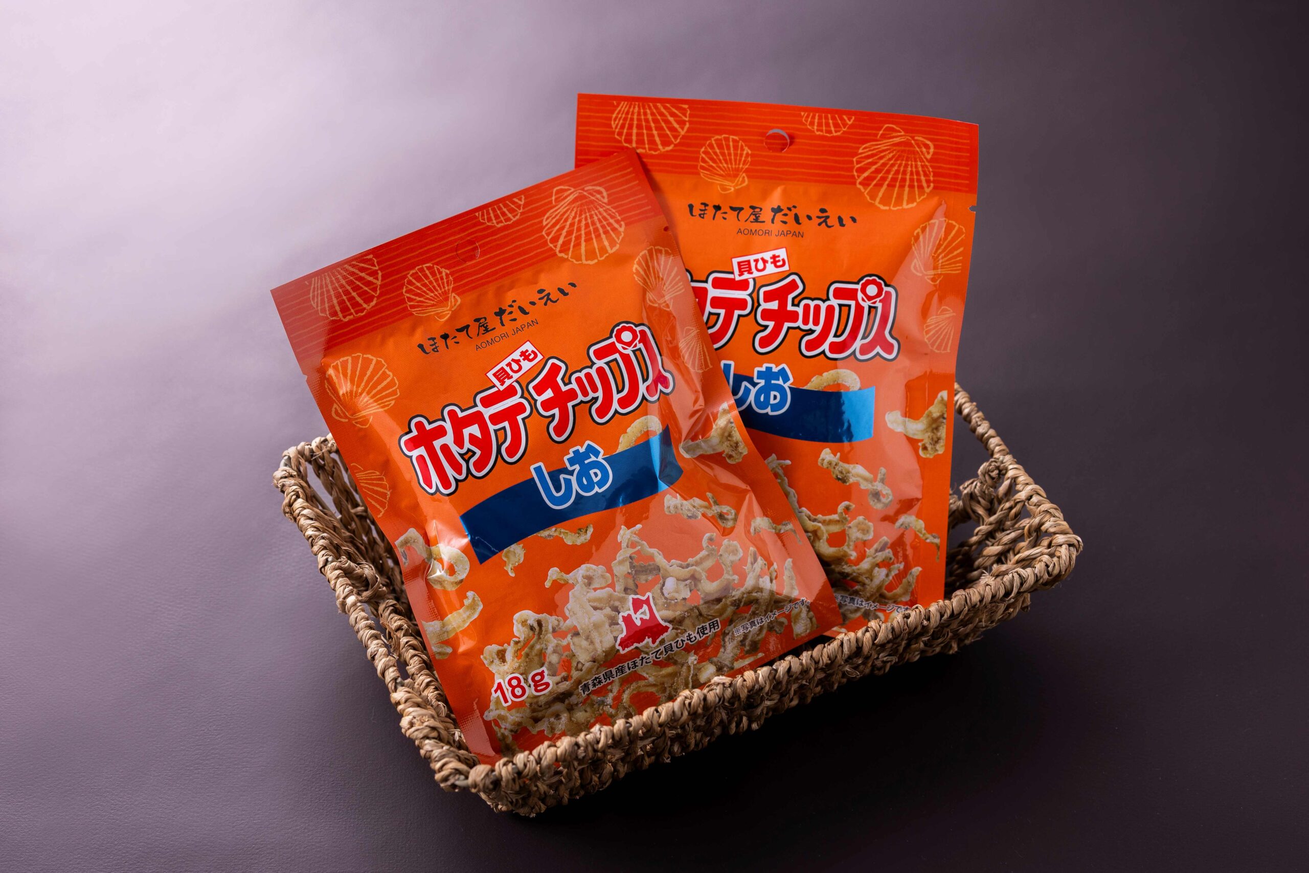 ホタテ貝ひもチップス(しお)