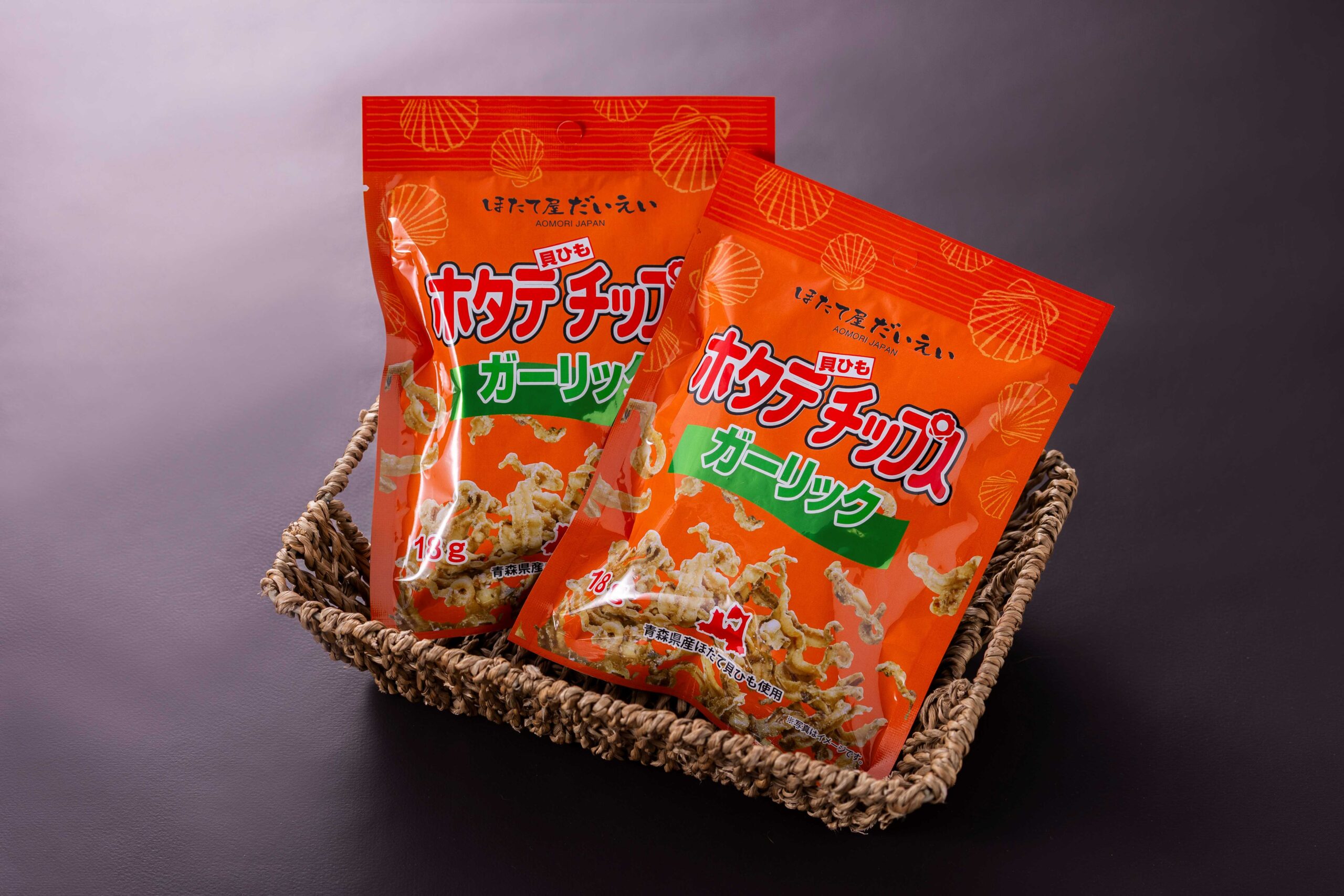 ホタテ貝ひもチップス(ガーリック)
