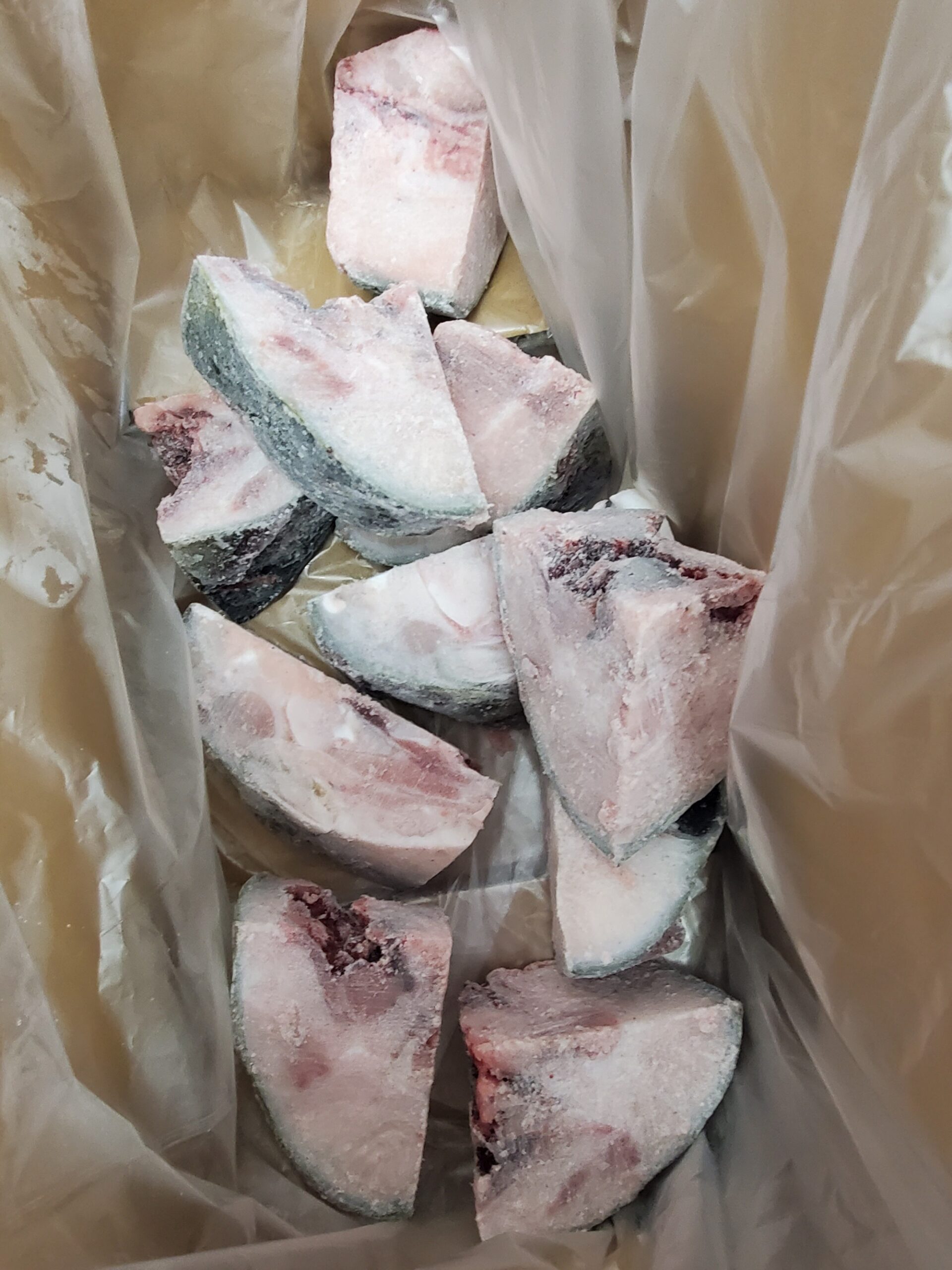 養殖ブリ頭のあら