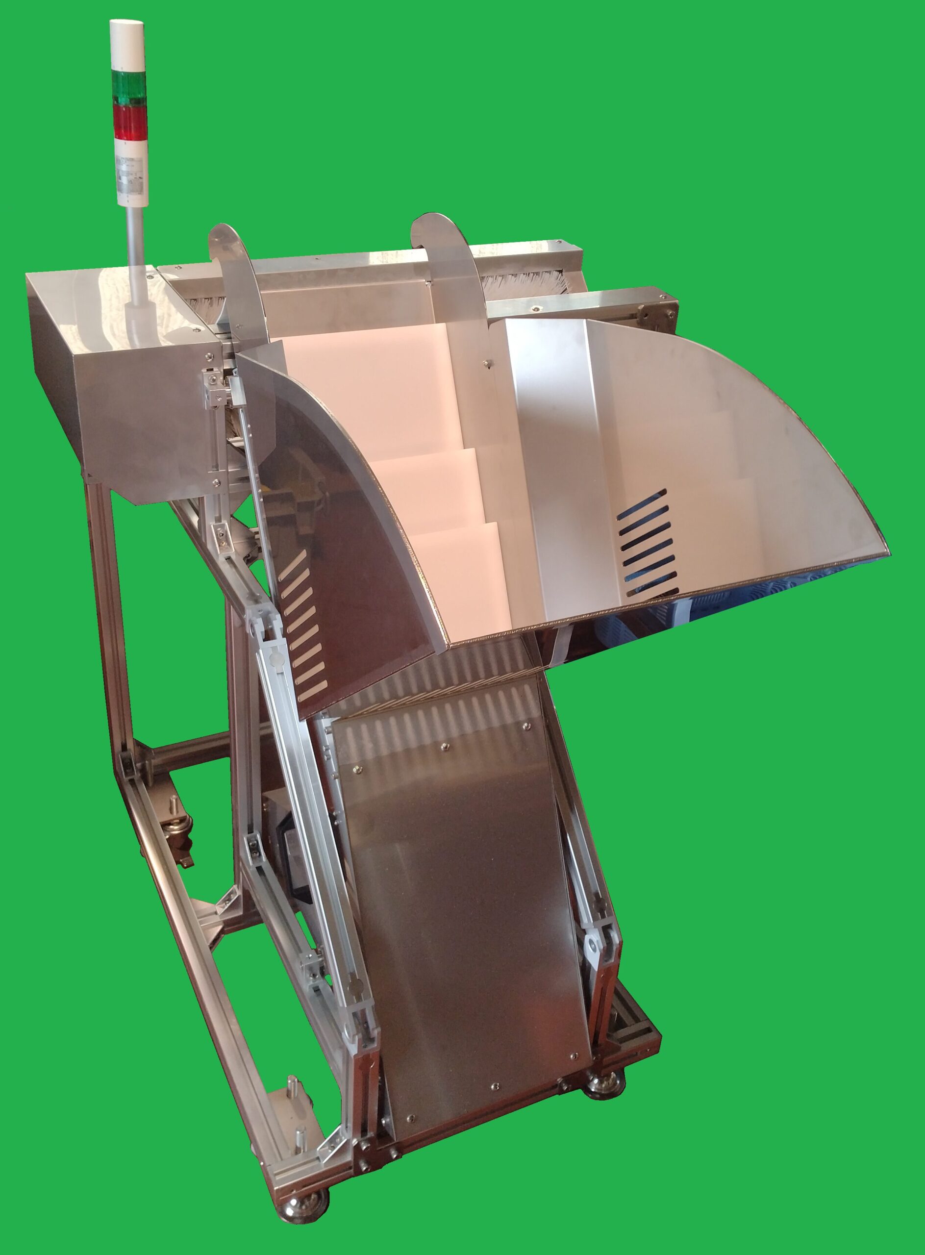 自動投入機付牡蠣重量選別機