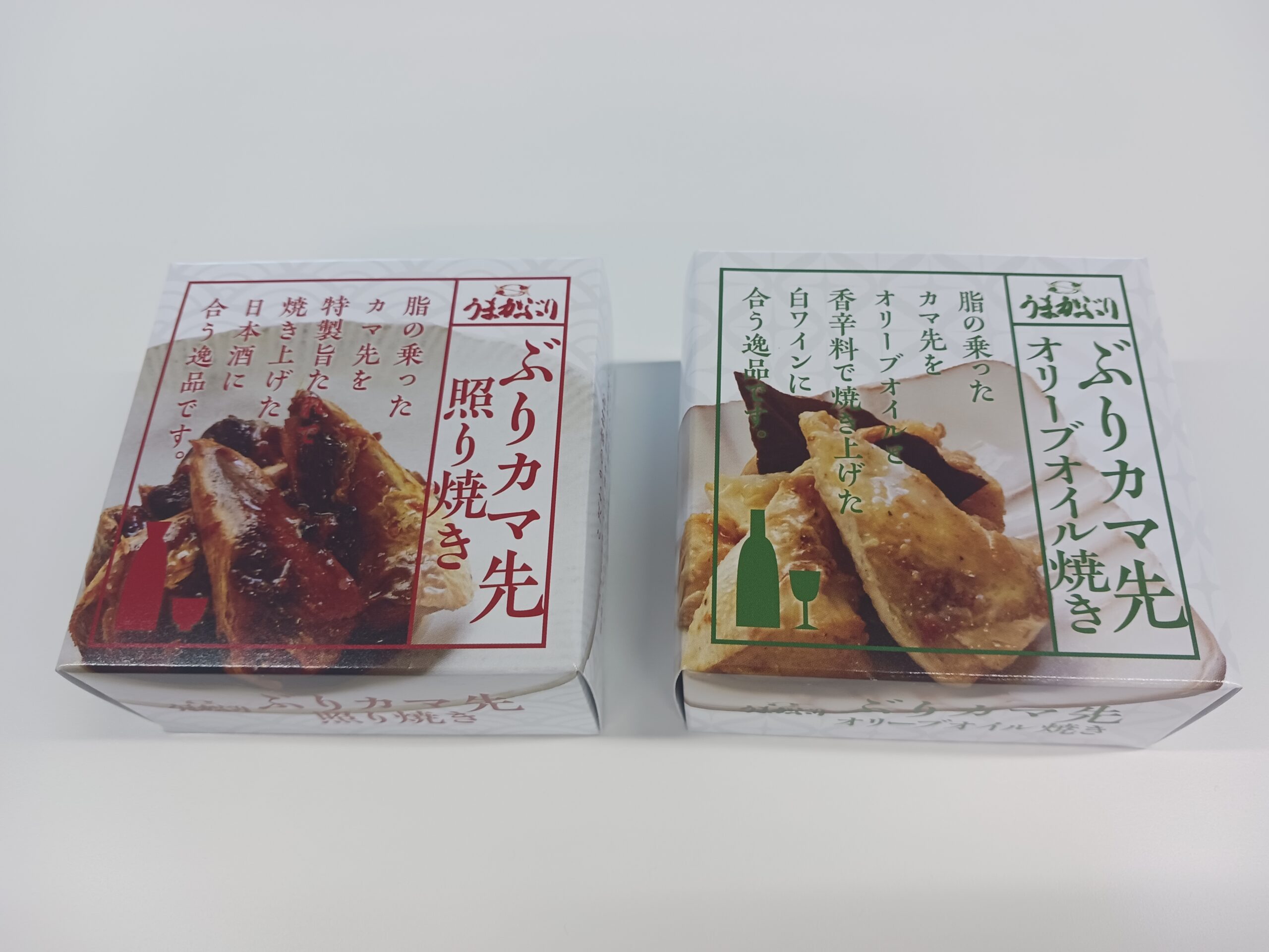 うまかぶり カマ先グルメ缶 2種(照り焼き、オリーブ焼き)