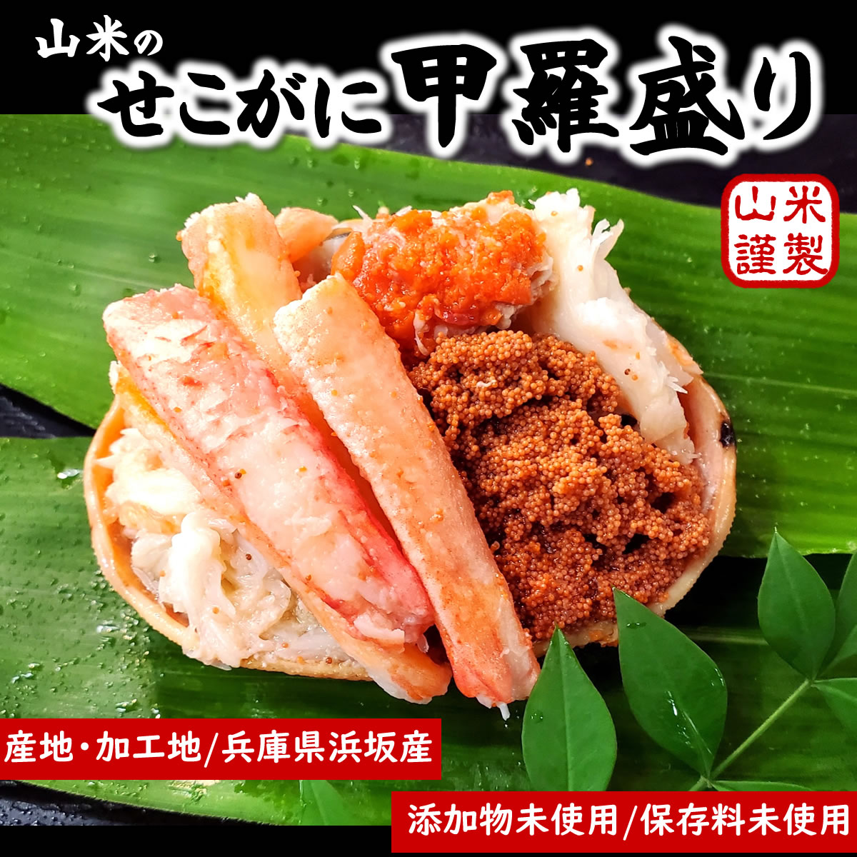 山陰浜坂産　セコガニ甲羅盛り