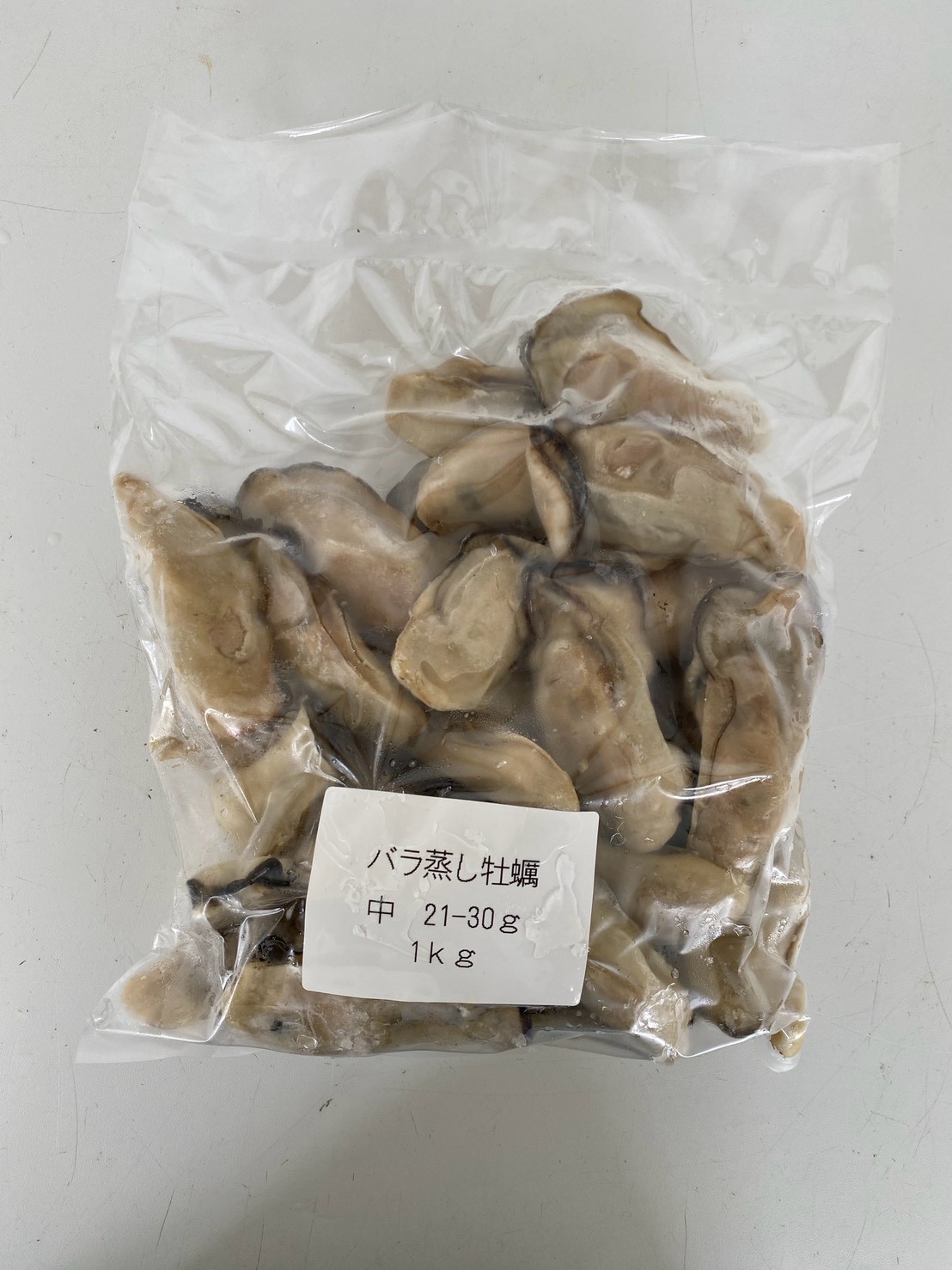 冷凍 バラ蒸し牡蠣 (小・中・大)1㎏入